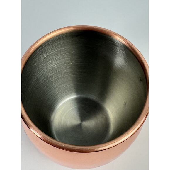 Eco One by Silver One Moscow Mule Mug Copper & Gold Tone Set of 2 Mugs Stainless - Picture 4 of 10